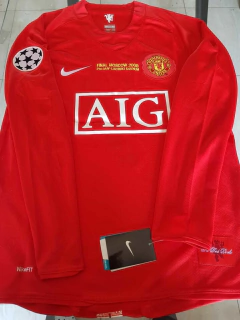 Camiseta Nike Manchester United Retro Manga Larga Titular 2008 Ronaldo 7 UCL Final - comprar online
