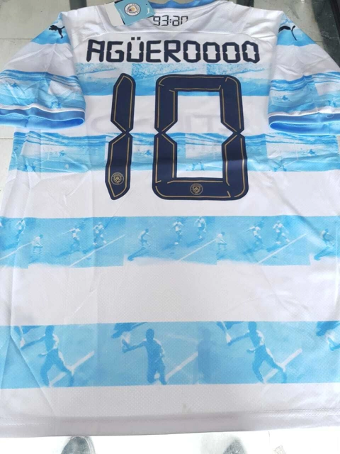 Camiseta Puma Manchester City 93:20 Homenaje Kun Aguero 10 2021 2022 Agueroooo