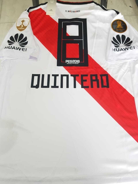 Camiseta adidas Retro River Titular MatchDay Vs. Boca 2018/19 #8 Quintero