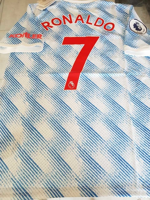 Camiseta adidas Manchester United Suplente Celeste Ronaldo #7 2021 2022