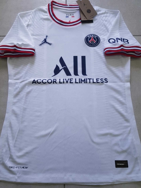 Camiseta Nike PSG Jordan Vaporknit Blanca 2021 2022 Match