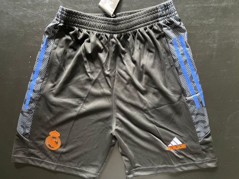 Short Adidas Real Madrid Negro Con Bolsillos 2022 2023