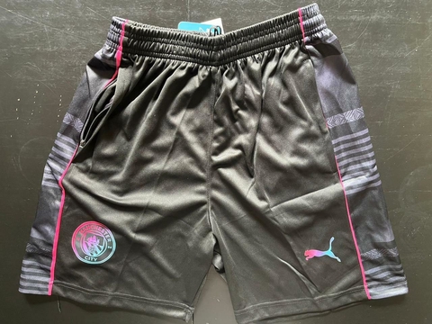 Short Puma Manchester City Negro Con Bolsillos 2022 2023