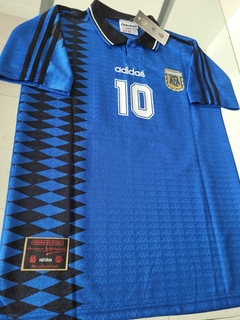 Camiseta adidas Argentina Retro Azul Maradona #10 1994 #RODAINDUMENTARIA - tienda online
