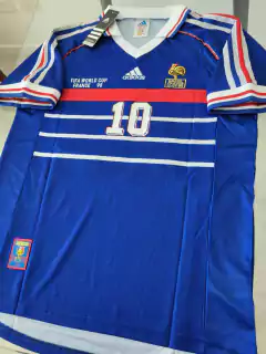 Camiseta Retro Francia titular 1998 Zidane #10 - comprar online