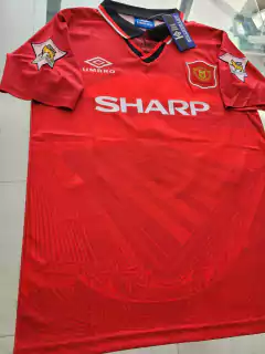 Camiseta Umbro Manchester United Retro Cantona 7 1994-1996 - Roda Indumentaria