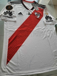 Camiseta adidas River Retro Titular MatchDay 2018/19 Parches Libertadores Enzo Perez 24 - tienda online