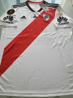 Camiseta adidas River Retro Titular MatchDay 2018/19 Parches Libertadores Enzo Perez 24 en internet