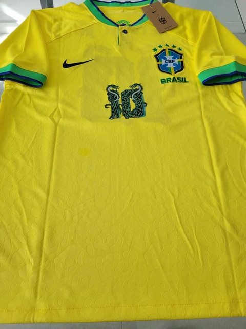 Camiseta Nike Brasil Titular Neymar Jr (Dragon) 10 2022 2023