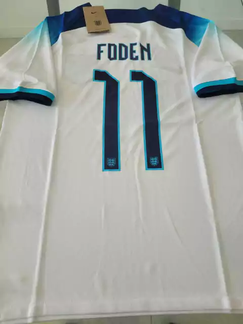 Camiseta Nike Inglaterra Titular Foden 11 2022 2023 Qatar