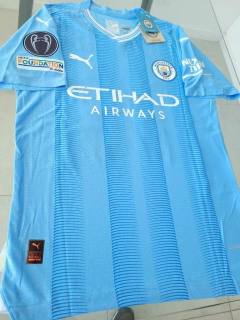 Camiseta Puma Manchester City Authentic Titular #9 Haaland 2023 2024 Match - Roda Indumentaria