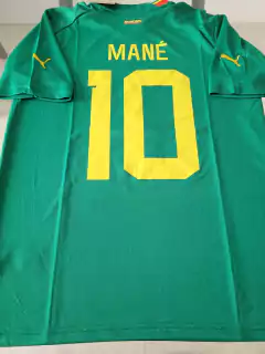 Camiseta Puma Senegal Verde Mane 10 2022 2023 Qatar - Roda Indumentaria