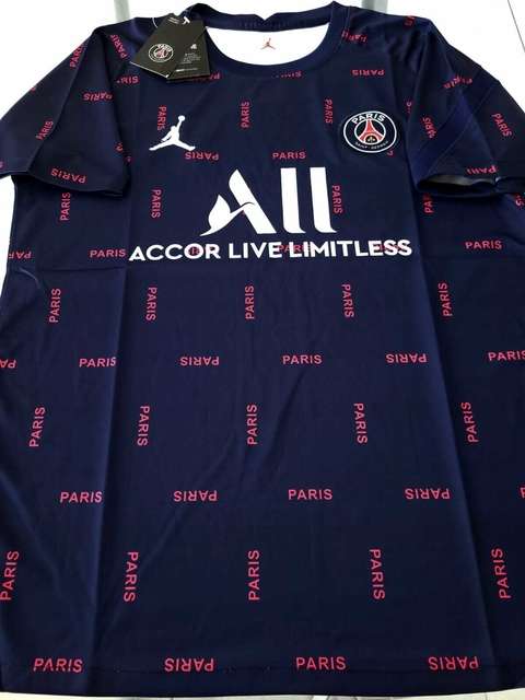 Camiseta Nike Jordan PSG Entrenamiento Azul 2021 2022