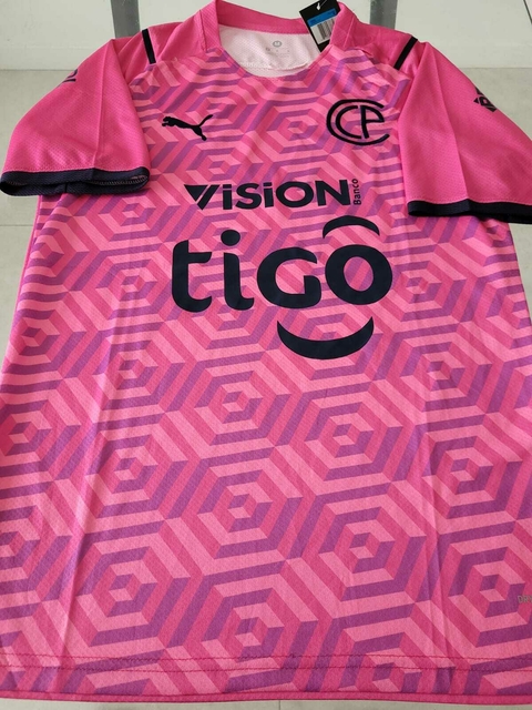 Camiseta Puma Cerro Porteño Rosa Suplente Tercera 2021 2022