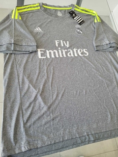 Camiseta Adidas Retro Real Madrid Suplente Gris 2015 2016 Sale! en internet