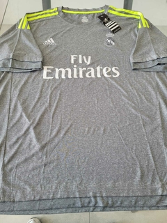 Camiseta Adidas Retro Real Madrid Suplente Gris 2015 2016 Sale!