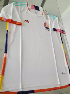 Camiseta Adidas Belgica Suplente Blanca 2022 2023 Qatar en internet