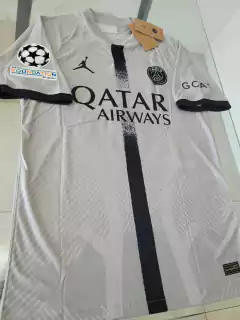 Camiseta Nike PSG Vaporknit Suplente Gris Messi 30 2022 2023 Match - Roda Indumentaria