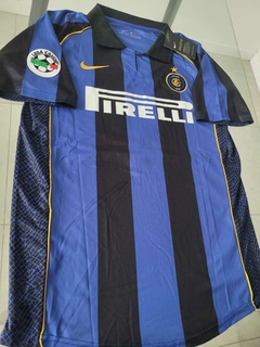 Camiseta Nike Inter Retro Titular Ronaldo 9 2001 2002 - Roda Indumentaria