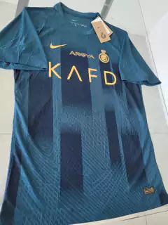 Camiseta Al Nassr Suplente Verde Ronaldo 7 2023 2024 Match - Roda Indumentaria