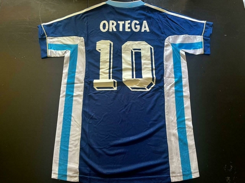 Camiseta adidas Retro Argentina Suplente Azul Ortega 10 1998