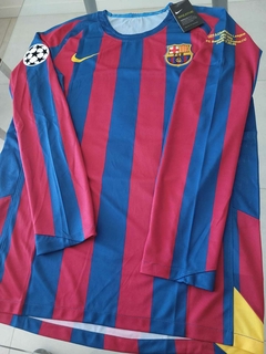 Camiseta Nike Barcelona Retro Manga Larga Titular Ronaldinho 10 2005 2006 en internet