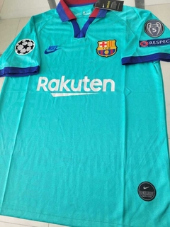 #SALE - Camiseta Nike Barcelona Retro Celeste 2019 2020 Parches UCL #RODAINDUMENTARIA - comprar online