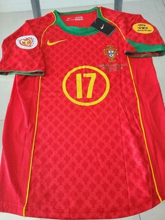 Camiseta Nike Retro Portugal Titular Cristiano Ronaldo #17 2004 #RODAINDUMENTARIA