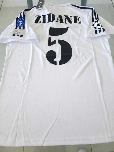Camiseta adidas Real Madrid Retro 2002 Zidane #5 UCL #RODAINDUMENTARIA - comprar online