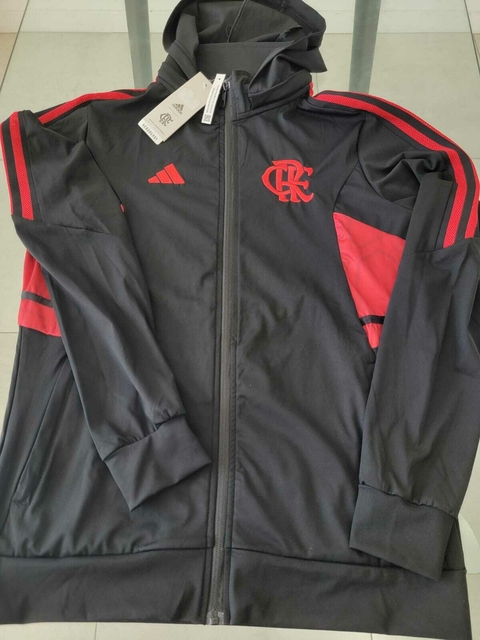 Campera Adidas Flamengo Entrenamiento 2023 2024 Capucha