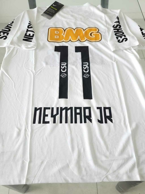 Camiseta Nike Santos Retro Titular Neymar 2011 2012 #RODAINDUMENTARIA