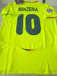 Camiseta Umbro Retro Lyon Fluor Benzema 10 2008 2009