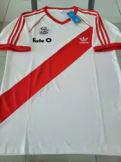 Camiseta Adidas Retro River Titular 1986 #RODAINDUMENTARIA