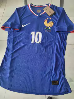 Camiseta Nike Vaporknit Francia Titular Mbappe 10 2024 2025 Match - comprar online