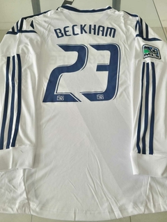 Camiseta Adidas Los Angeles Galaxy Manga Larga Retro Beckham #23 2011 2012 - Roda Indumentaria