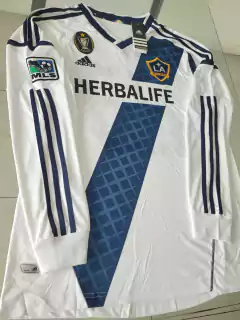 Camiseta Adidas Los Angeles Galaxy Manga Larga Retro Beckham #23 2011 2012 en internet