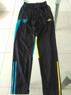 Pantalon Chupin Adidas Arsenal Negro y Fluor 2023 2024 Entrenamiento