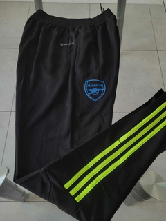 Pantalon Chupin Adidas Arsenal Negro y Fluor 2023 2024 Entrenamiento - comprar online