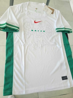 Camiseta Nike Nigeria Titular Blanca 2024 2025 Cuello Cuadrado #RODAINDUMENTARIA en internet
