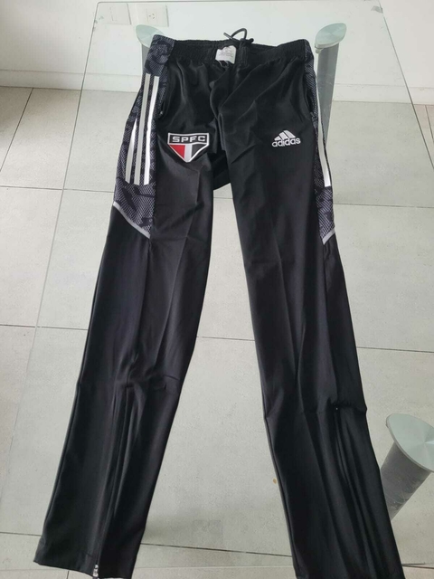 Pantalon Entrenamiento Adidas San Pablo Negro 2023 2024 Entrenamiento