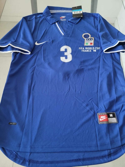 Camiseta Nike Retro Italia Titular Maldini 3 1998