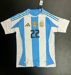 Camiseta adidas Argentina HeatRdy Titular Lautaro Martinez 22 Parche Campeon 2024 2025 3 Estrellas Match