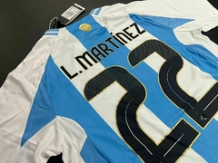 Imagen de Camiseta adidas Argentina HeatRdy Titular Lautaro Martinez 22 Parche Campeon 2024 2025 3 Estrellas Match