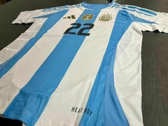 Camiseta adidas Argentina HeatRdy Titular Lautaro Martinez 22 Parche Campeon 2024 2025 3 Estrellas Match - comprar online