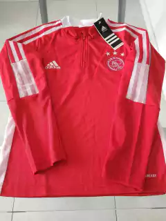 Buzo Adidas Niños Ajax Rojo y Blanco 2023 2024 Entrenamiento