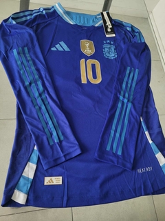 Camiseta Adidas HeatRdy Argentina Manga Larga Suplente Azul Messi 10 2024 2025 Match en internet