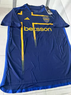 Camiseta Adidas Boca Azul Suplente Tercera Advincula 17 2023 2024 Homenaje Bandera Suecia - Roda Indumentaria