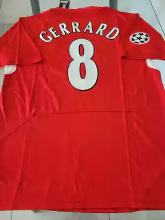 Camiseta Reebok Liverpool Retro Titular Gerrard 8 2004 2005 Matchday Final vs - Roda Indumentaria