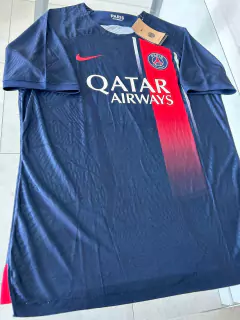 Camiseta Nike Vaporknit PSG Titular Mbappe 7 2023 2024 Match #SALE - Roda Indumentaria