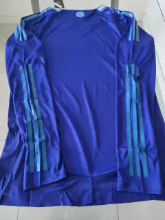 Camiseta Adidas HeatRdy Argentina Manga Larga Suplente Azul 2024 2025 Match - Roda Indumentaria